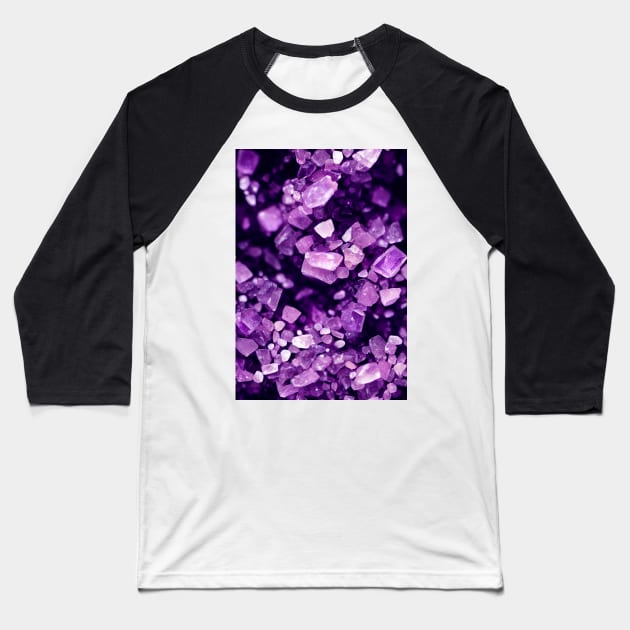 Jewel Pattern - Violet Amethyst, for a bit of luxury in your life! #8 Baseball T-Shirt by Endless-Designs